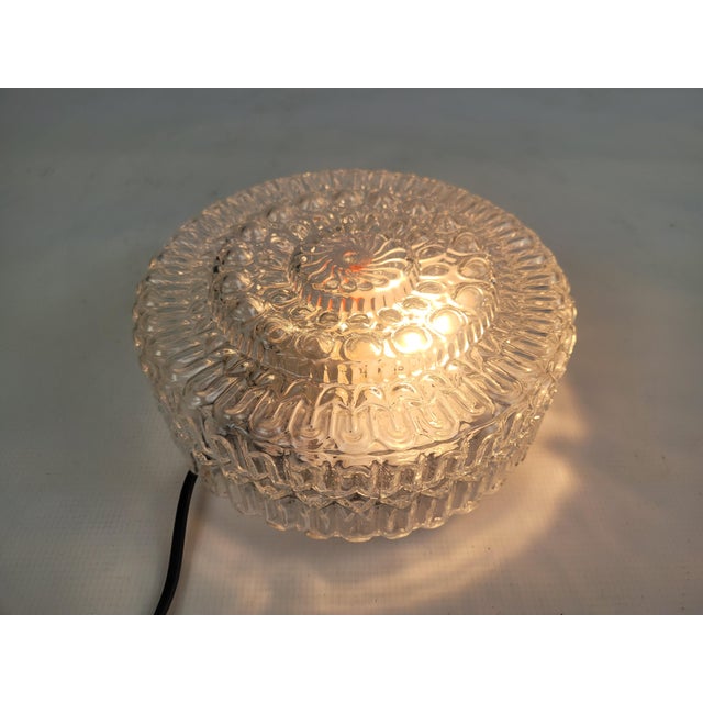1970s Vintage Flush Mount in Glass, 1970s For Sale - Image 5 of 10
