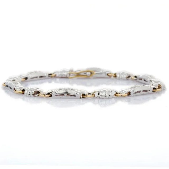 Art Deco Diamond Bracelet in 18k White Gold, 1.05ct Pave Set, by VRJewels For Sale In New York - Image 6 of 13
