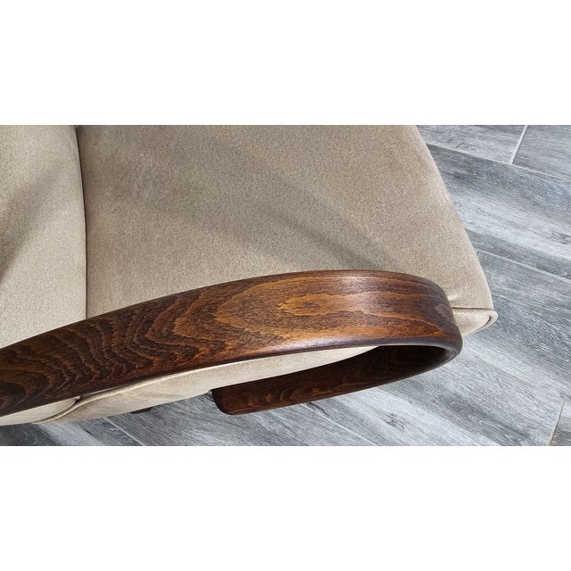 Mid-Century Modern Set of Armchairs by Jindrich Halabala, 1940s For Sale - Image 3 of 11