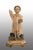 Antique Neapolitan polychrome wooden sculpture depicting a blessing child. The child has naturalistic childlike...