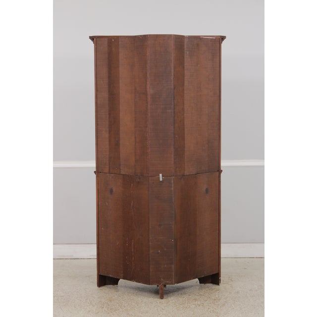 Seely Custom Made Cherry Corner China Cabinet For Sale - Image 13 of 14