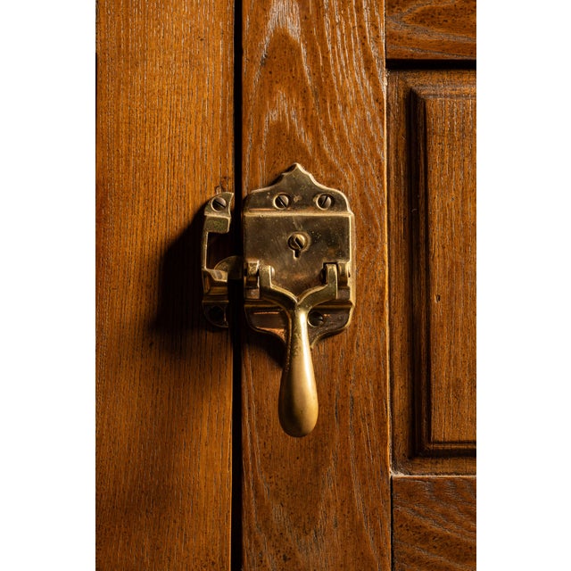 Early 20th Century 4-Door Oak Ice Box For Sale - Image 10 of 11