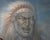 Blue 1970s Original Bill Larsen Native American Indian Chief Horse Hunt Oil Painting Canvas For Sale - Image 8 of 13