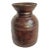Vintage Rustic Carved Wood Pot India For Sale