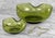 Avocado Mid 20th Century Mid-Century Avocado Green Pinched Glass Chip & Dip Serving Bowls For Sale - Image 8 of 10