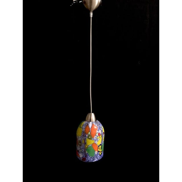 Vintage Murano Glass Ceiling Lamps from Venini, Set of 2 For Sale - Image 6 of 7