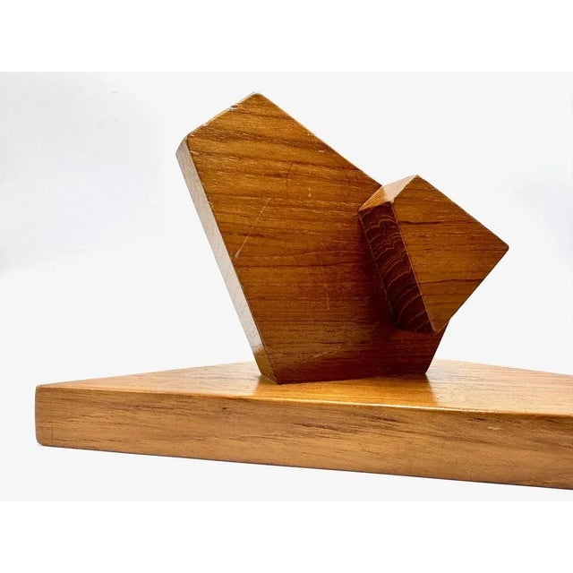 Mid-Century Modern Teak Birds Sculpture with Candleholder, 1960s For Sale - Image 4 of 11