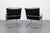 Mid-Century Modern Leather and Steel MR Chairs by Ludwig Mies van der Rohe for Knoll Inc. / Knoll International, 1970s, Set of 2 For Sale - Image 3 of 9