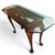Early 20th Century Exquisite Chippendale Revival Glass Top Console Table For Sale - Image 4 of 12
