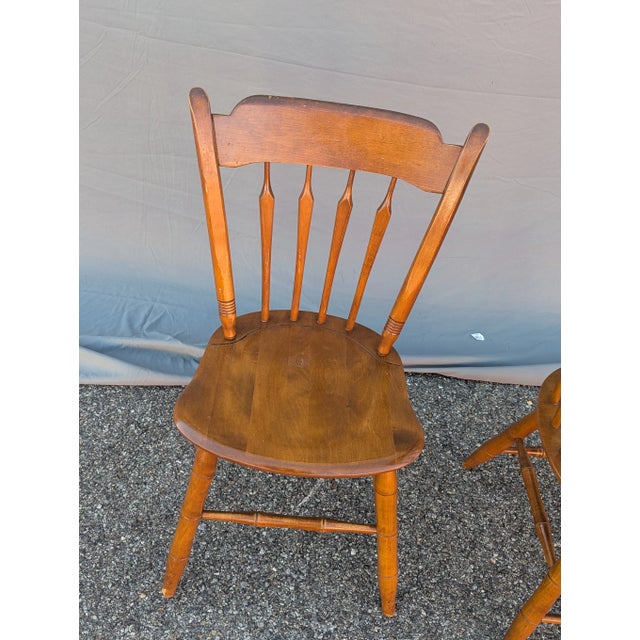 Ethan Allen Vintage Ethan Allen Side Chairs - A Pair For Sale - Image 4 of 8