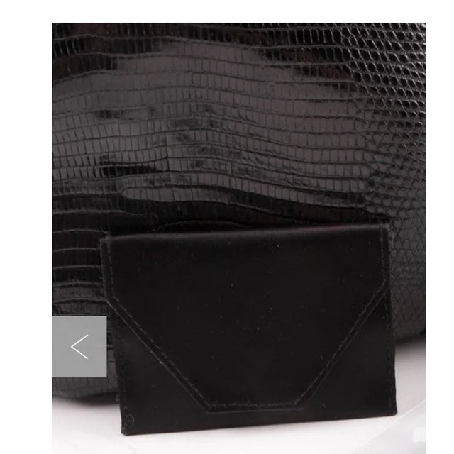 Gorham Antique 1905 Gorham Sterling Silver Cherub Frame Lizard Skin Artisan Handbag For Sale - Image 4 of 12