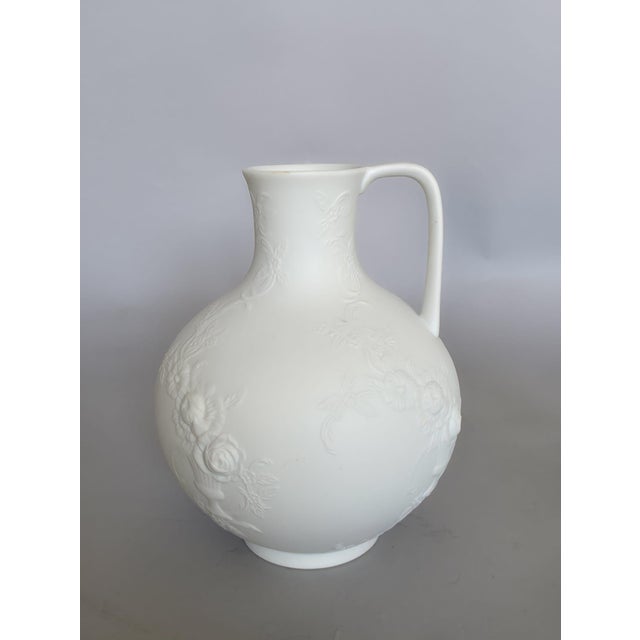 Excellent vintage condition! The white bisque surface is clean and even. The embossed roses are precise and detailed. No...