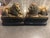 This item is a pair of vintage Hollywood Regency gilded lion bookends by Borghese, manufactured in Italy circa 1960.The...