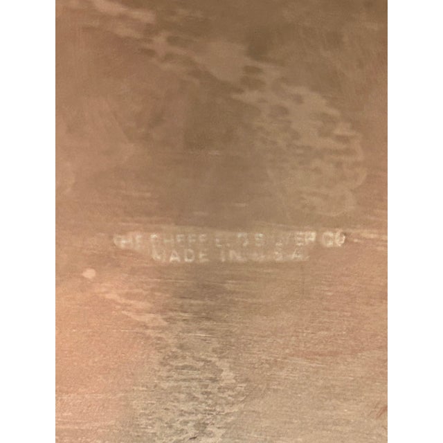 1940s Art Deco Sheffield Silver Plate Ice Bucket With Original Thermos Glass Liner For Sale - Image 10 of 11