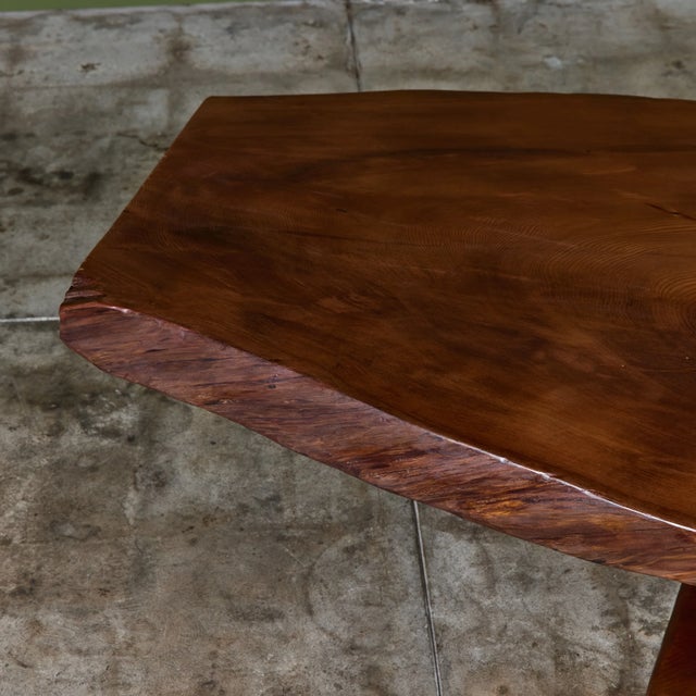 Live Edge Redwood Coffee Table For Sale - Image 14 of 18