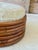 Mid 20th Century Vintage Restored Stacked Bent Rattan Ottoman or Footstool Manner of Paul Frankl For Sale - Image 5 of 12