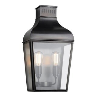 Tekna Montrose City-C Wall Light With Dark Bronze Finish and Clear Glass For Sale