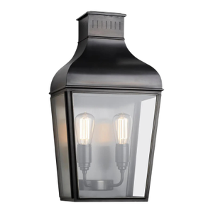 Tekna Montrose City-C Wall Light With Dark Bronze Finish and Clear Glass
