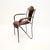 Jacques Adnet Vintage French Iron and Leather Armchair by Jacques Adnet, 1960s For Sale - Image 4 of 10