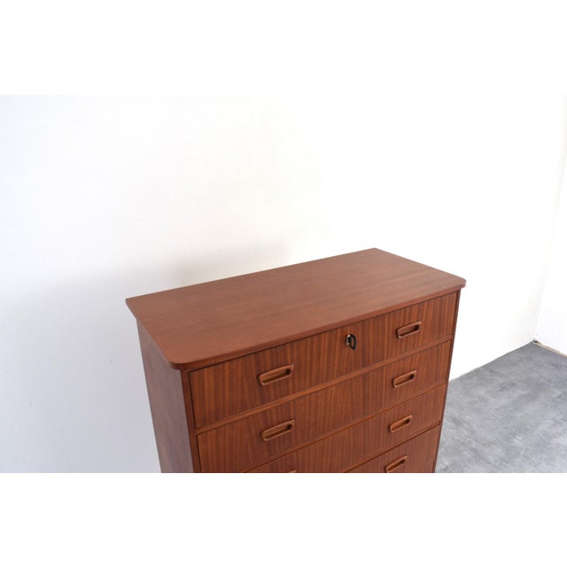 Mid-Century Danish Teak Chest of Drawers, 1960s For Sale - Image 9 of 14