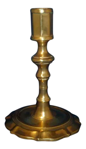 George III 18th Century English Brass Candlestick