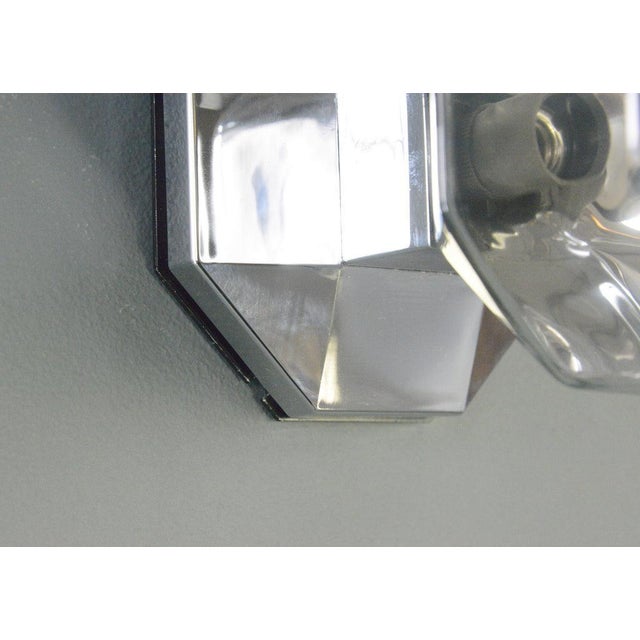 Modular Wall Lights By Mokoto Ishii For Staff Circa 1970s - Polyhedric glass shades with mercury coated inners - Chrome...