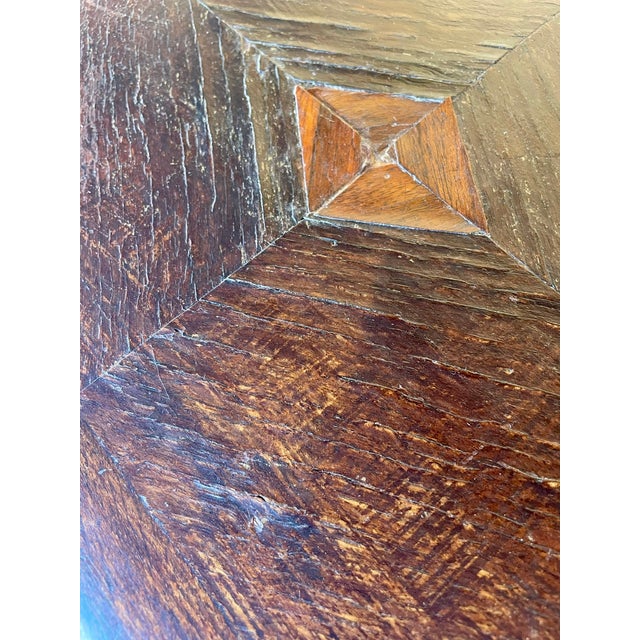 Art Deco Walnut Side Table with Shelf, 1930s For Sale - Image 11 of 18