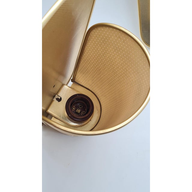 No. 430 Wall Lamps in Golden Metal and Plastic from Erco Leuchten, Germany, 1960s, Set of 2 For Sale - Image 6 of 11