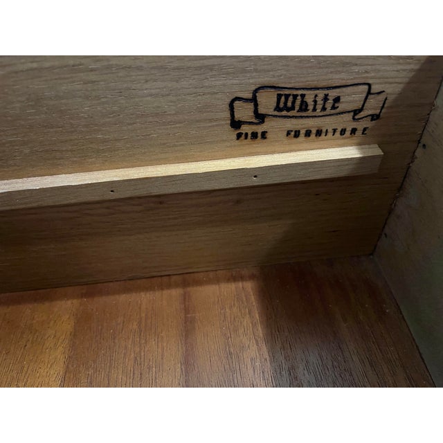 White Furniture 7-Drawer Mid-Century Modern Walnut Dresser For Sale - Image 10 of 12