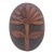 Mid Century Hand Carved Wood Wall Art For Sale