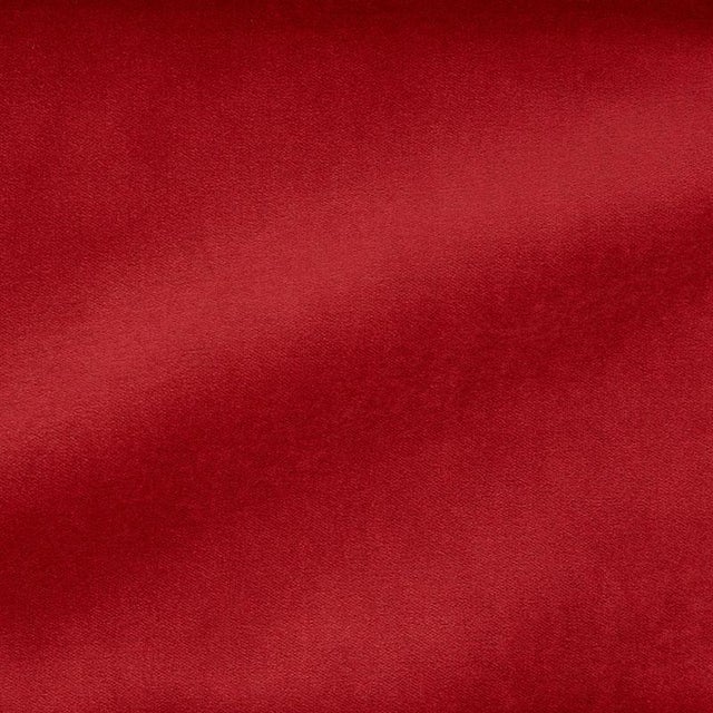 Transitional Sample - Schumacher Rocky Performance Velvet Fabric in Red For Sale - Image 3 of 3