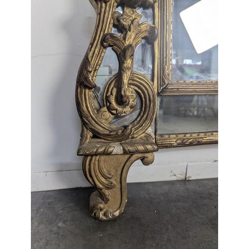 Regency Style Mirror with Carved Giltwood Panels For Sale - Image 4 of 8