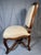 Brown Late 19th Century Louis XV Carved Walnut Side Chair, Cream Damask For Sale - Image 8 of 14