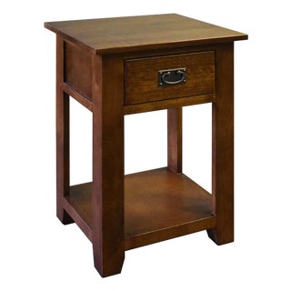 Mission 1 Drawer Nightstand - Walnut For Sale