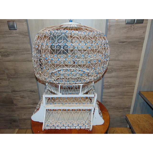Large Antique Canary Bird Cage For Sale - Image 10 of 12