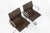 Brown Set of 4 Eames Thin Pad Office Chairs for Herman Miller, Brown Leather Aluminum Group For Sale - Image 8 of 16