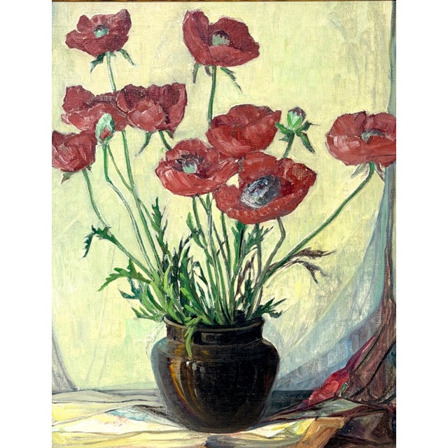 Vivian Church Hoyt (1880–1957) American Still Life of Poppies For Sale - Image 14 of 18