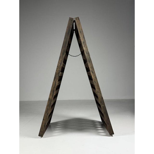Wood Oak Champagne Wine Rack Pupitre For Sale - Image 7 of 15