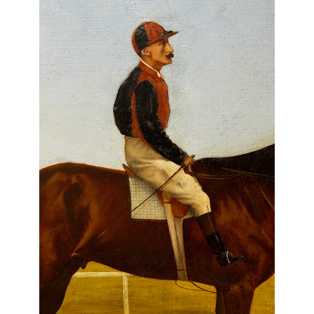Historic Victorian Racehorse Oil Portrait Painting “Master Walter” — C1894 Governor’s Cup Winner, Ceylon Now Sri Lanka Framed For Sale - Image 13 of 18