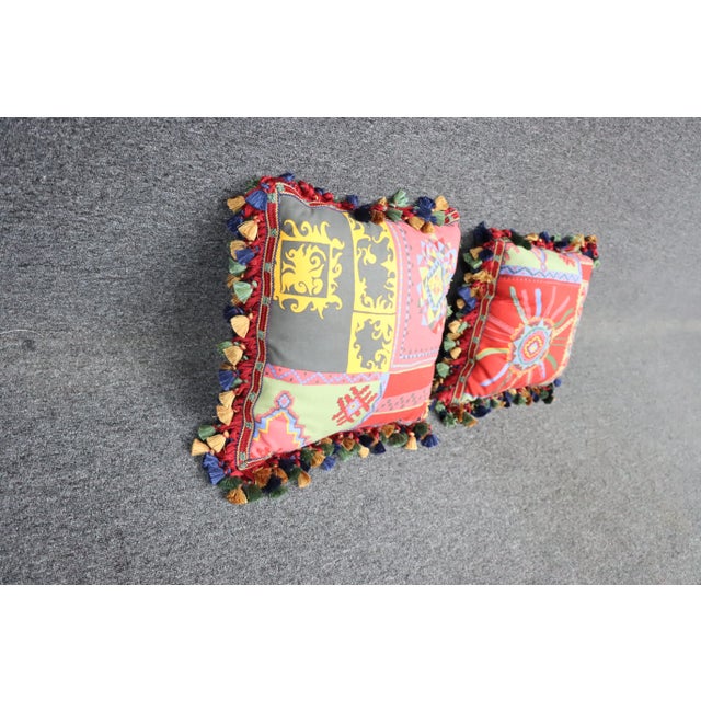 Southwestern Style Accent Pillows/Pair For Sale - Image 4 of 6