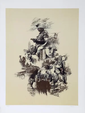 Ari Harpaz, Military and Religion, Lithograph