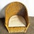 Boho Chic Woven Wicker Lounge Chair For Sale - Image 4 of 9