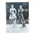 Late 20th Century Vintage Black and White Dance Portrait on Canvas For Sale - Image 5 of 12