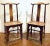 Brown Antique Asian Wood Side Chairs Pair For Sale - Image 8 of 8