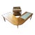 The gorgeous midcentury walnut coffee table was manufactured by Lane and has a tile section across the top. The tile is...