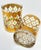 Culver Ltd. Vintage Set of 4 Old Fashioned Valencia by Culver With 22-Karat Gold For Sale - Image 4 of 12