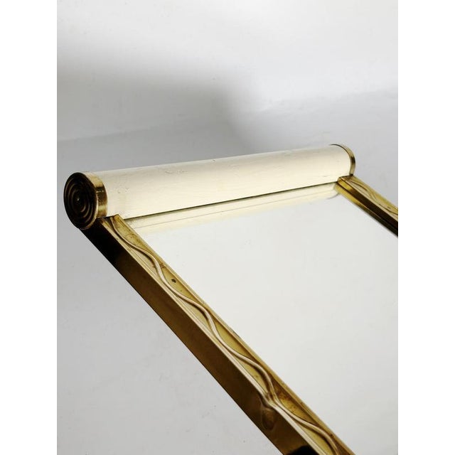 Wood Art Deco Wooden and Mirrored Tray, France, 1940 For Sale - Image 7 of 14