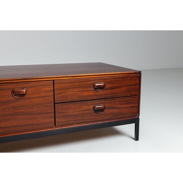 Wood Dutch Lowboard in Rosewood by Fristho Franeker for Fristho, 1960 For Sale - Image 7 of 12