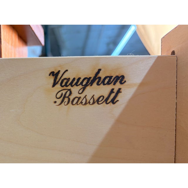 Late 20th Century Mission Oak Highboy Dresser by Vaughan Bassett For Sale - Image 13 of 17