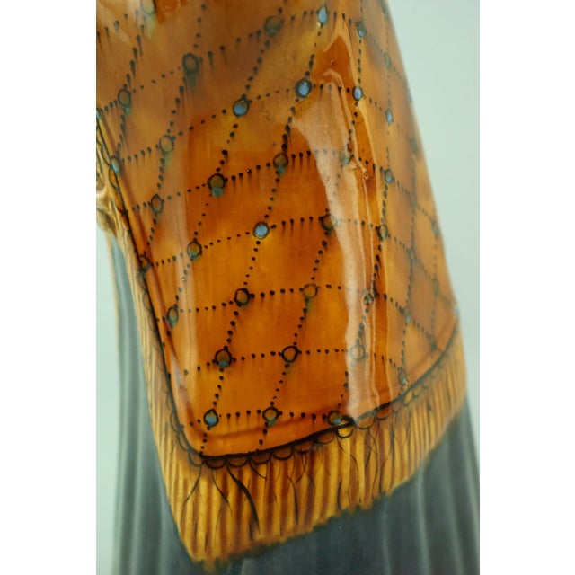 20th Century Ceramic Sculpture of a Woman with a Bible and Rosary by Michael Powolny for Wiener Keramik, Austria For Sale - Image 18 of 18